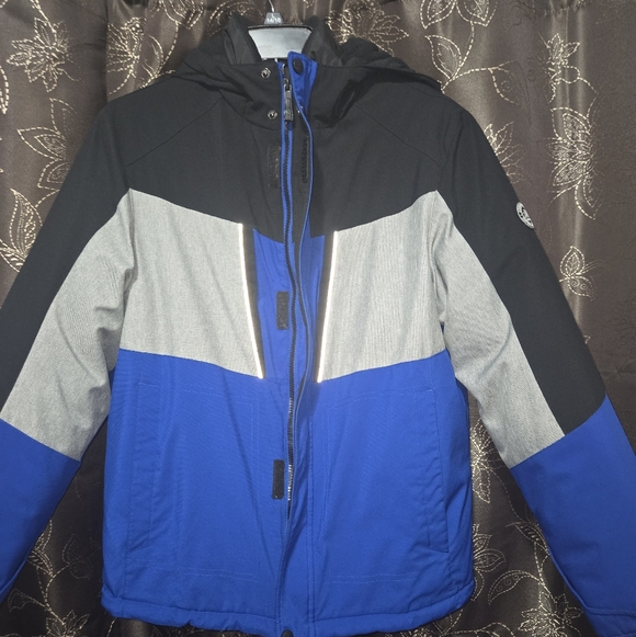 EUC 2 in1 Zeroposur Blue & Gray Colorblock Boys Jacket - Picture 3 of 6